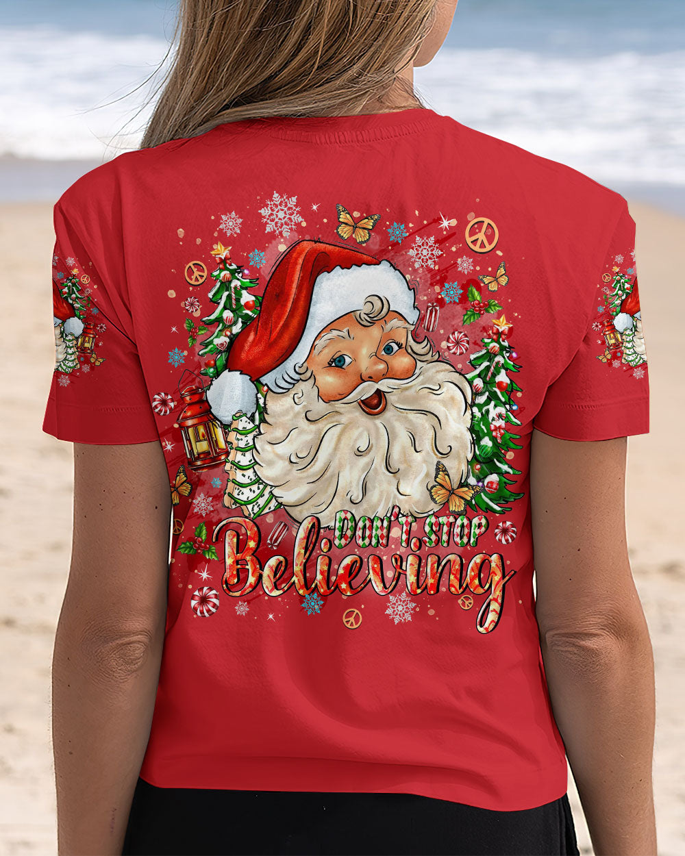 DON'T STOP BELIEVING CHRISTMAS ALL OVER PRINT - TLTR3010242