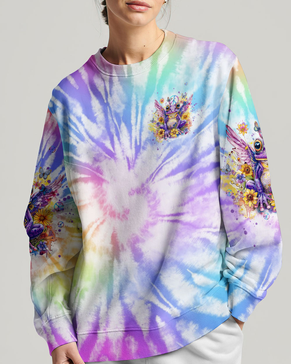 I AM WHO I AM FROG WINGS TIE DYE ALL OVER PRINT - TLTW0103243