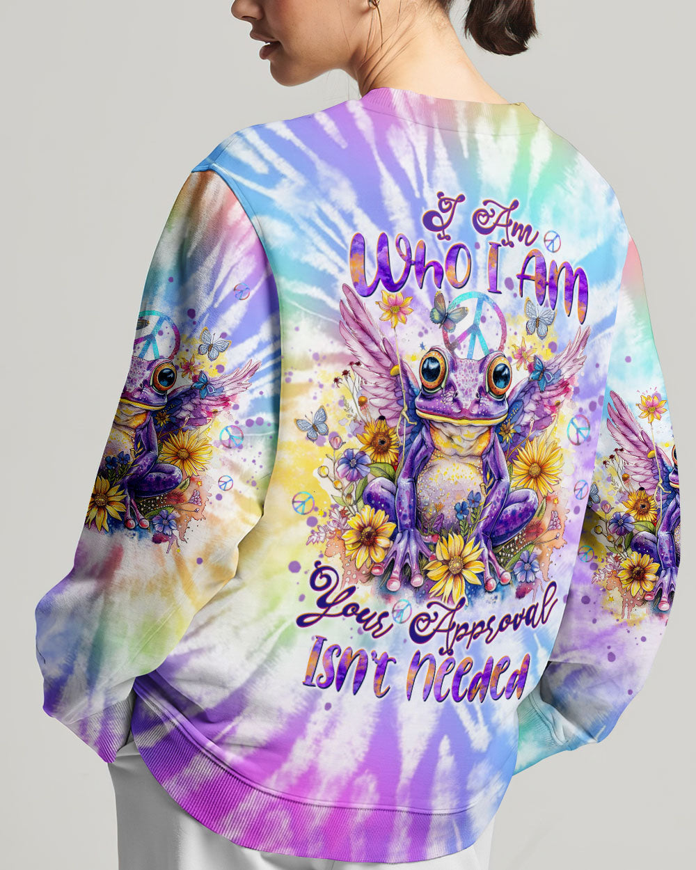 I AM WHO I AM FROG WINGS TIE DYE ALL OVER PRINT - TLTW0103243
