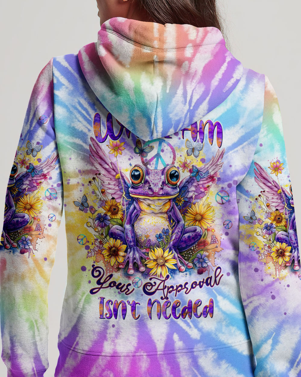 I AM WHO I AM FROG WINGS TIE DYE ALL OVER PRINT - TLTW0103243