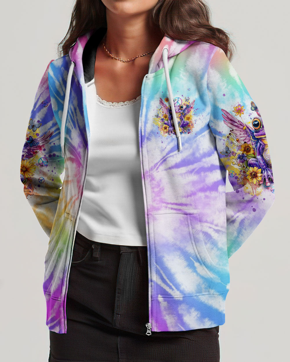 I AM WHO I AM FROG WINGS TIE DYE ALL OVER PRINT - TLTW0103243