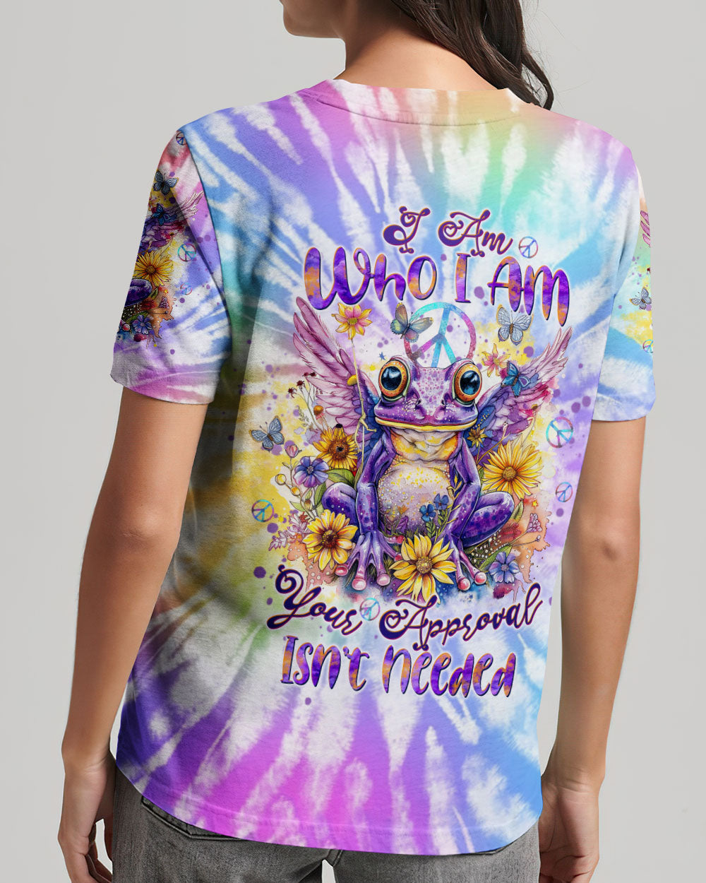 I AM WHO I AM FROG WINGS TIE DYE ALL OVER PRINT - TLTW0103243