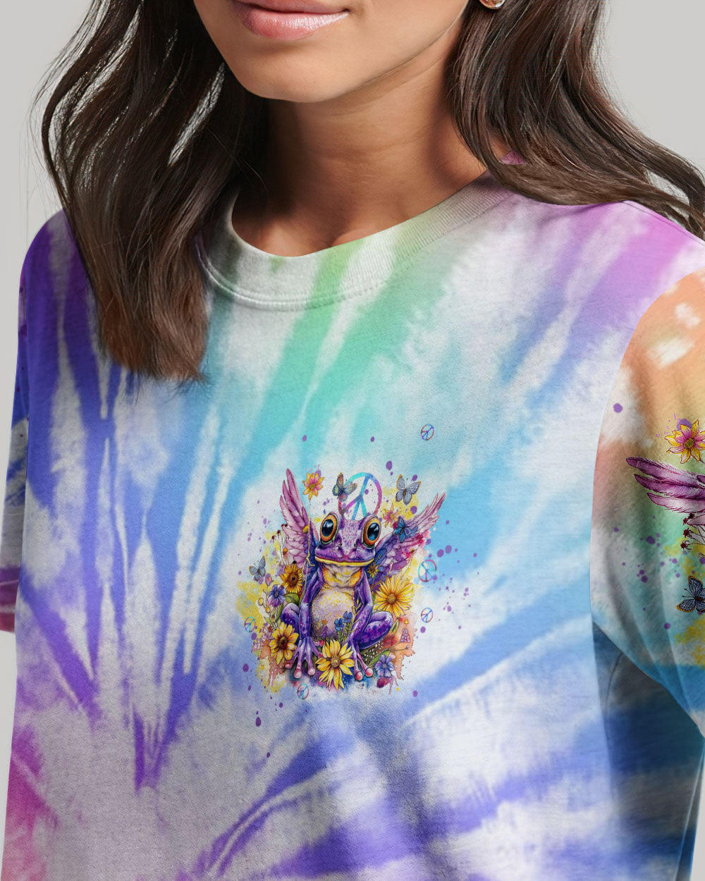 I AM WHO I AM FROG WINGS TIE DYE ALL OVER PRINT - TLTW0103243