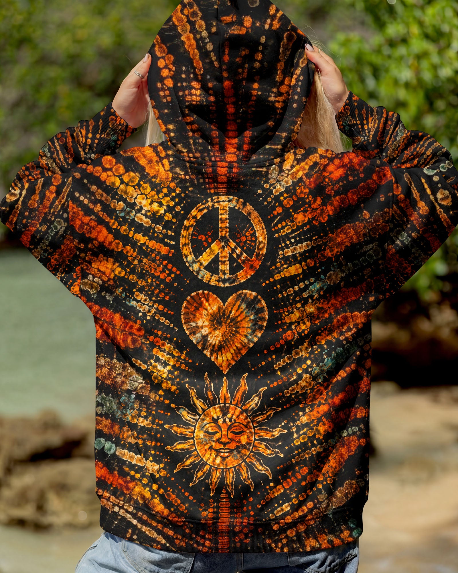 PEACE LOVE HIPPIE SUN ALL OVER PRINT - TLTW0104261