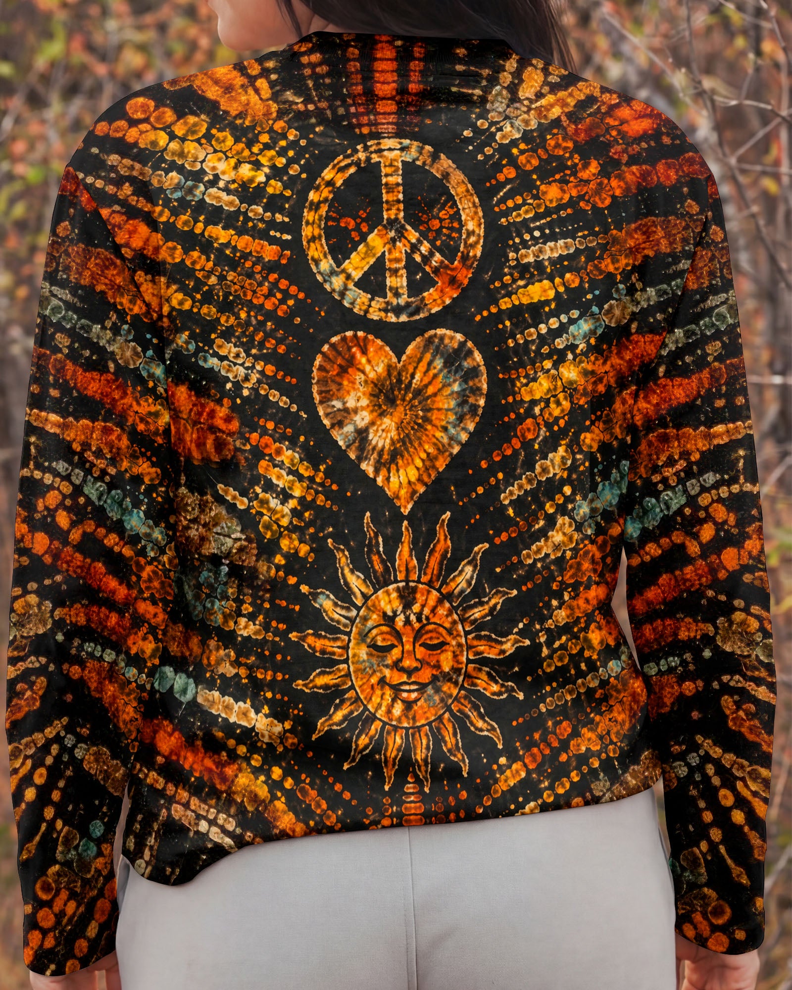 PEACE LOVE HIPPIE SUN ALL OVER PRINT - TLTW0104261
