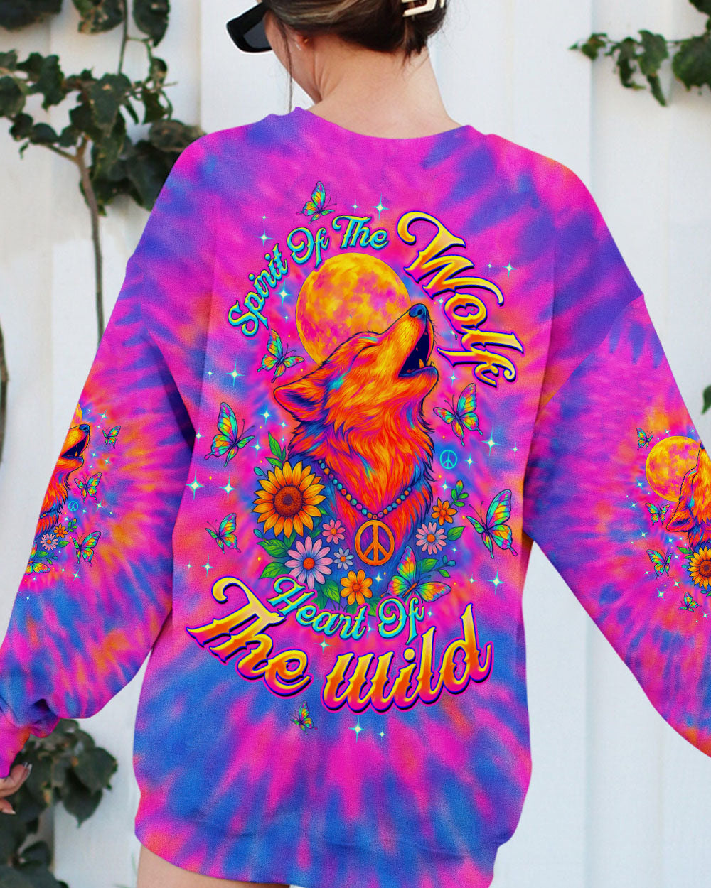 SPIRIT OF THE WOLF TIE DYE ALL OVER PRINT - TLTW0107254