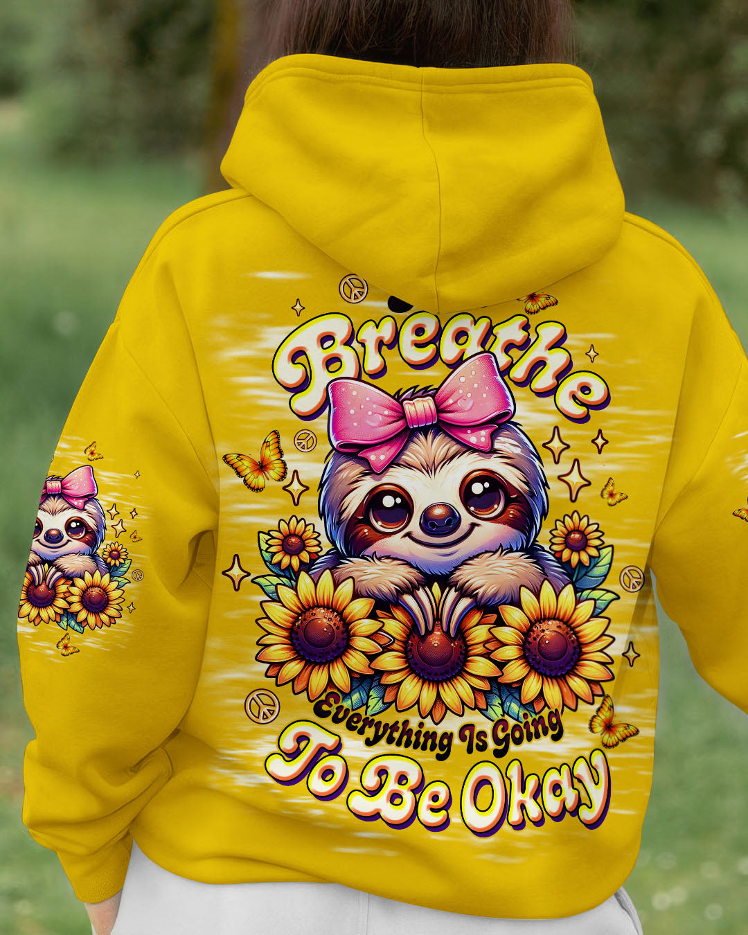 JUST BREATHE SLOTH ALL OVER PRINT - TLTW0111251