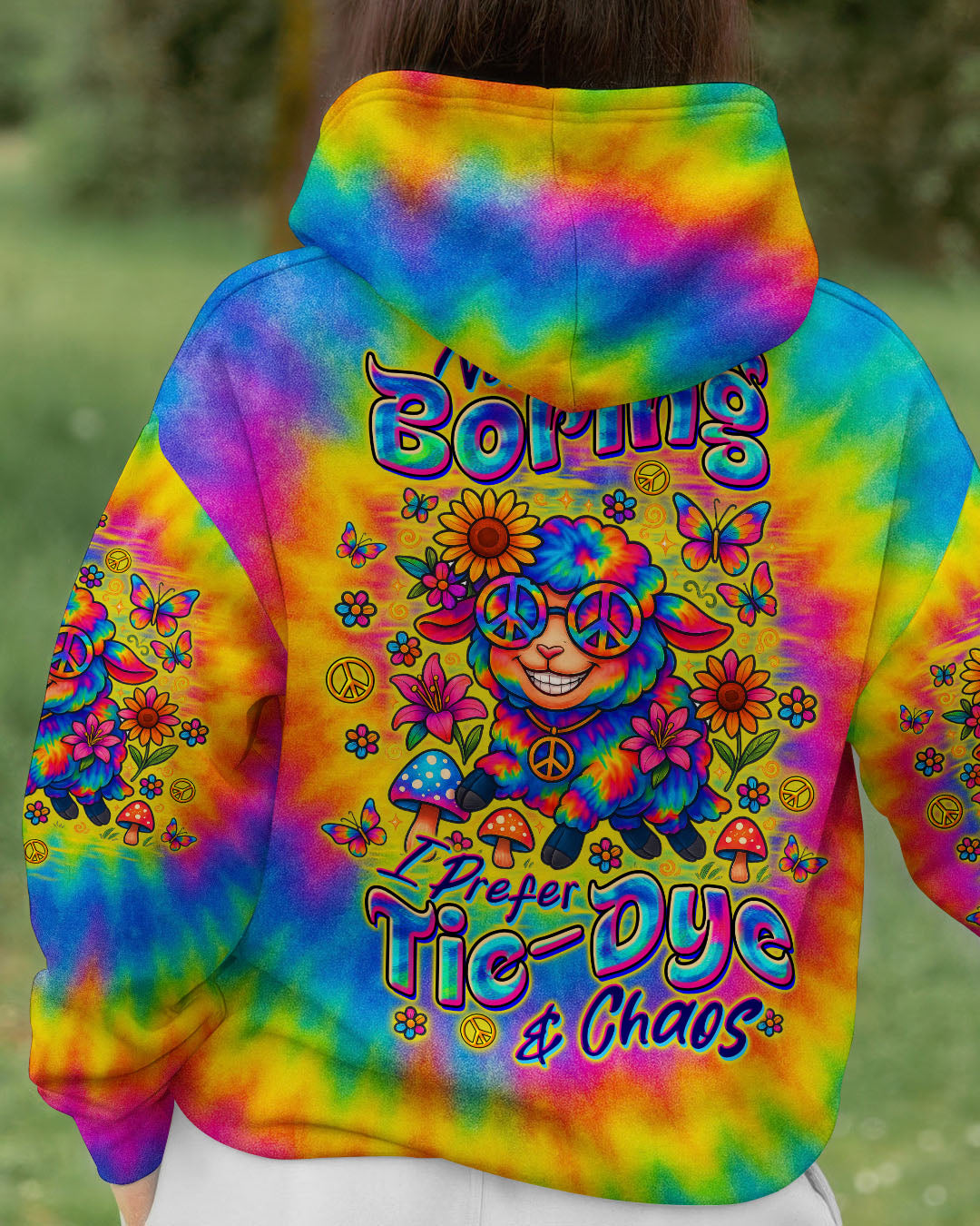 I PREFER TIE DYE AND CHAOS SHEEP ALL OVER PRINT - TLTW0207251