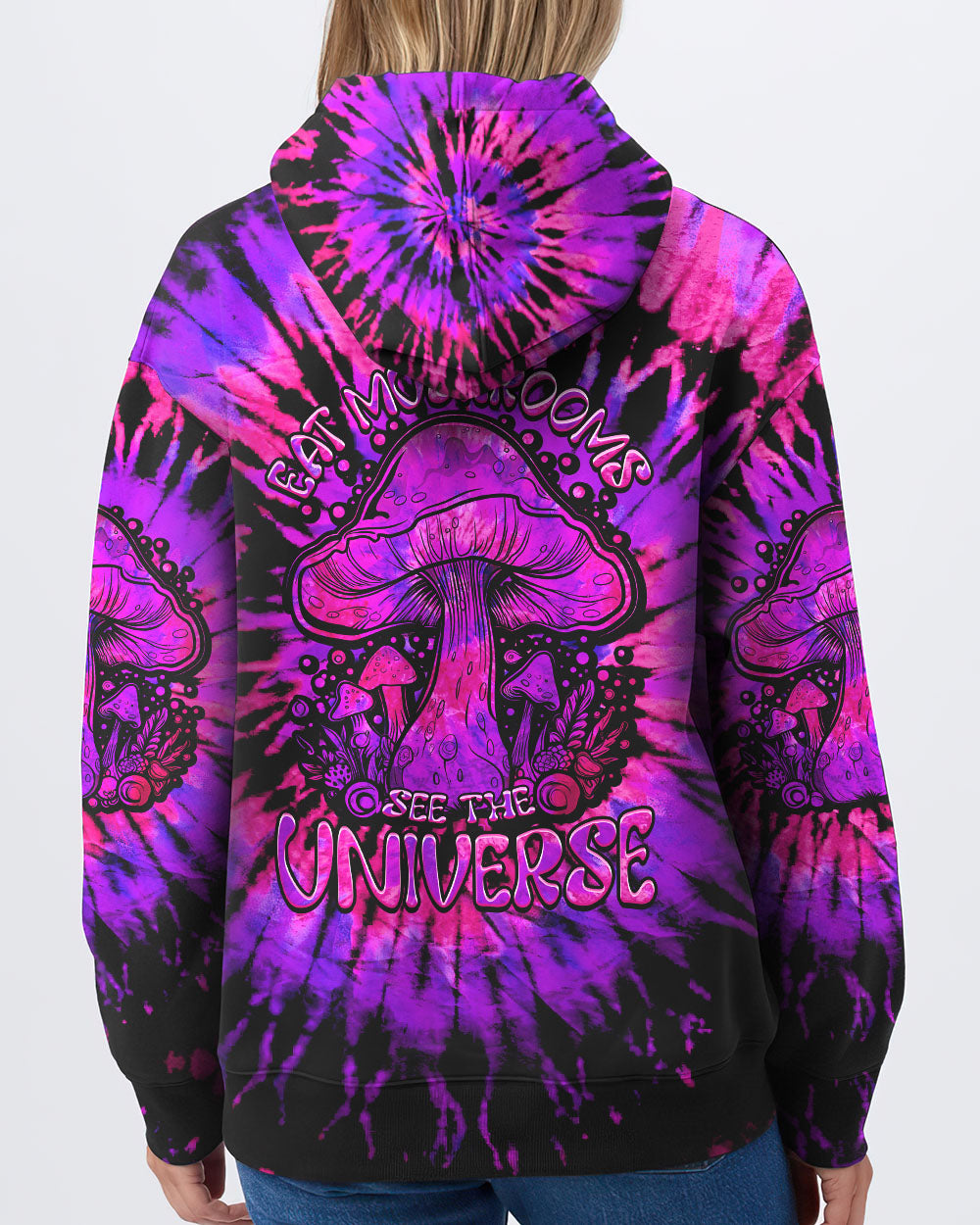EAT MUSHROOMS SEE THE UNIVERSE TIE DYE ALL OVER PRINT - TLTW0208231