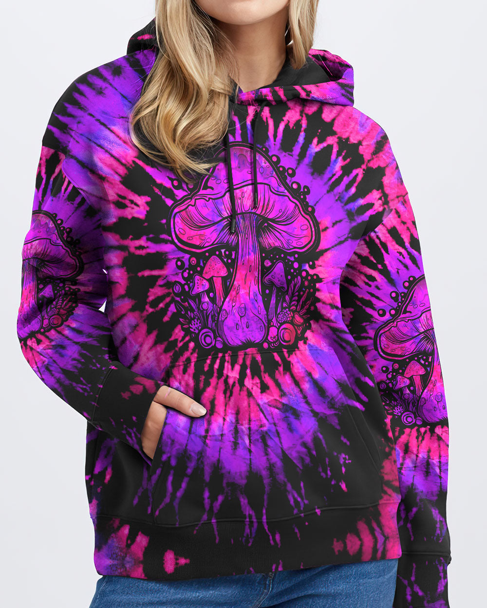 EAT MUSHROOMS SEE THE UNIVERSE TIE DYE ALL OVER PRINT - TLTW0208231