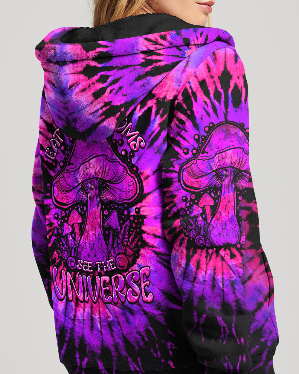 EAT MUSHROOMS SEE THE UNIVERSE TIE DYE ALL OVER PRINT - TLTW0208231