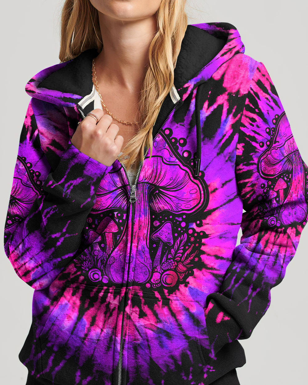 EAT MUSHROOMS SEE THE UNIVERSE TIE DYE ALL OVER PRINT - TLTW0208231