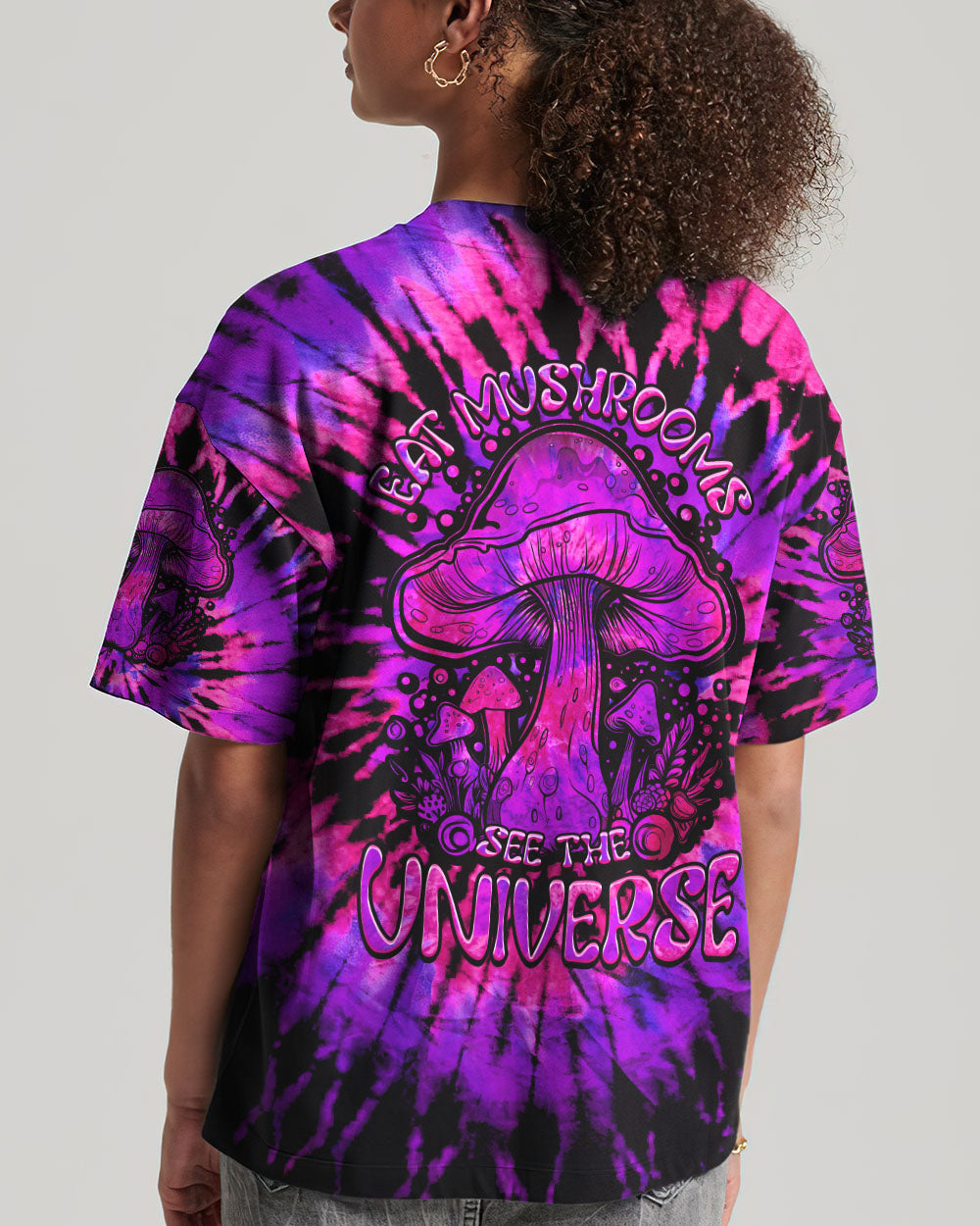 EAT MUSHROOMS SEE THE UNIVERSE TIE DYE ALL OVER PRINT - TLTW0208231