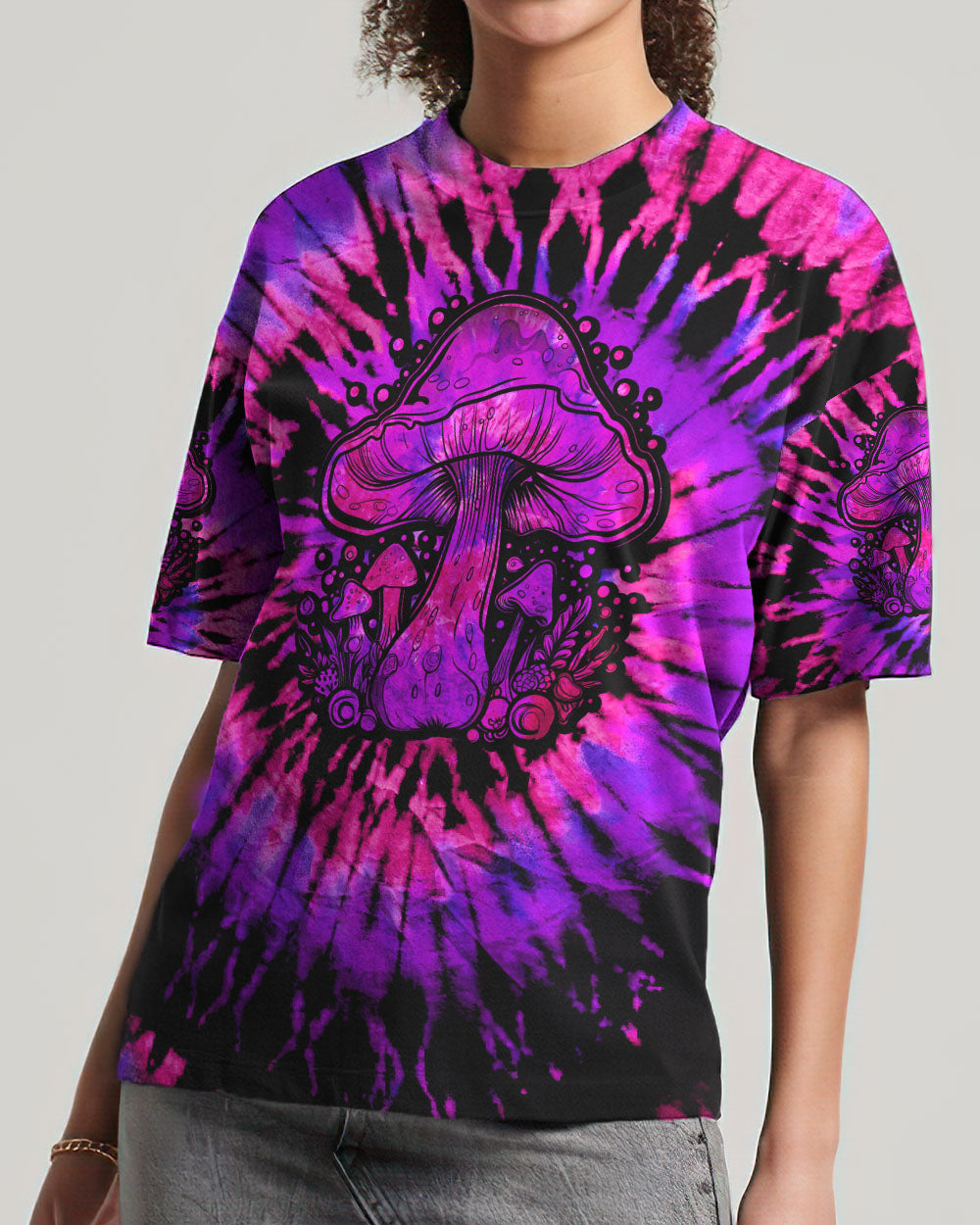 EAT MUSHROOMS SEE THE UNIVERSE TIE DYE ALL OVER PRINT - TLTW0208231