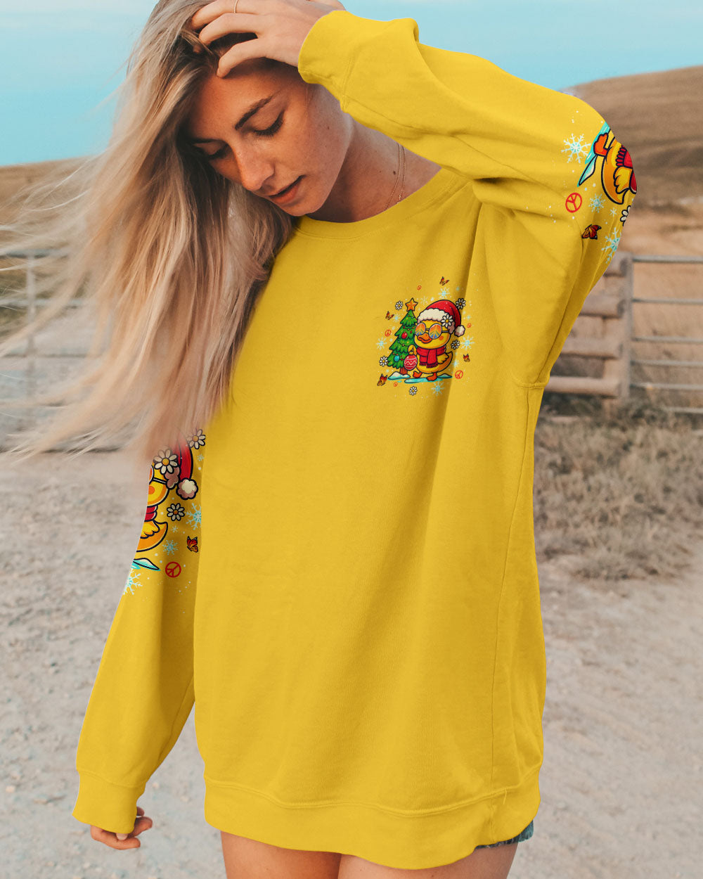 DON'T STOP BELIEVING DUCK CHRISTMAS ALL OVER PRINT - TLTW0210254