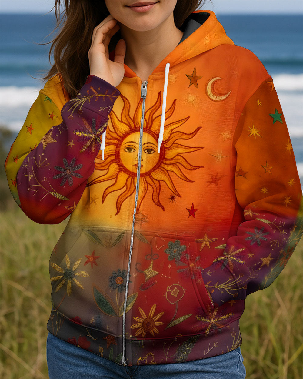 BOHO SUN AND MOON GARDEN ALL OVER PRINT - TLTW0212253