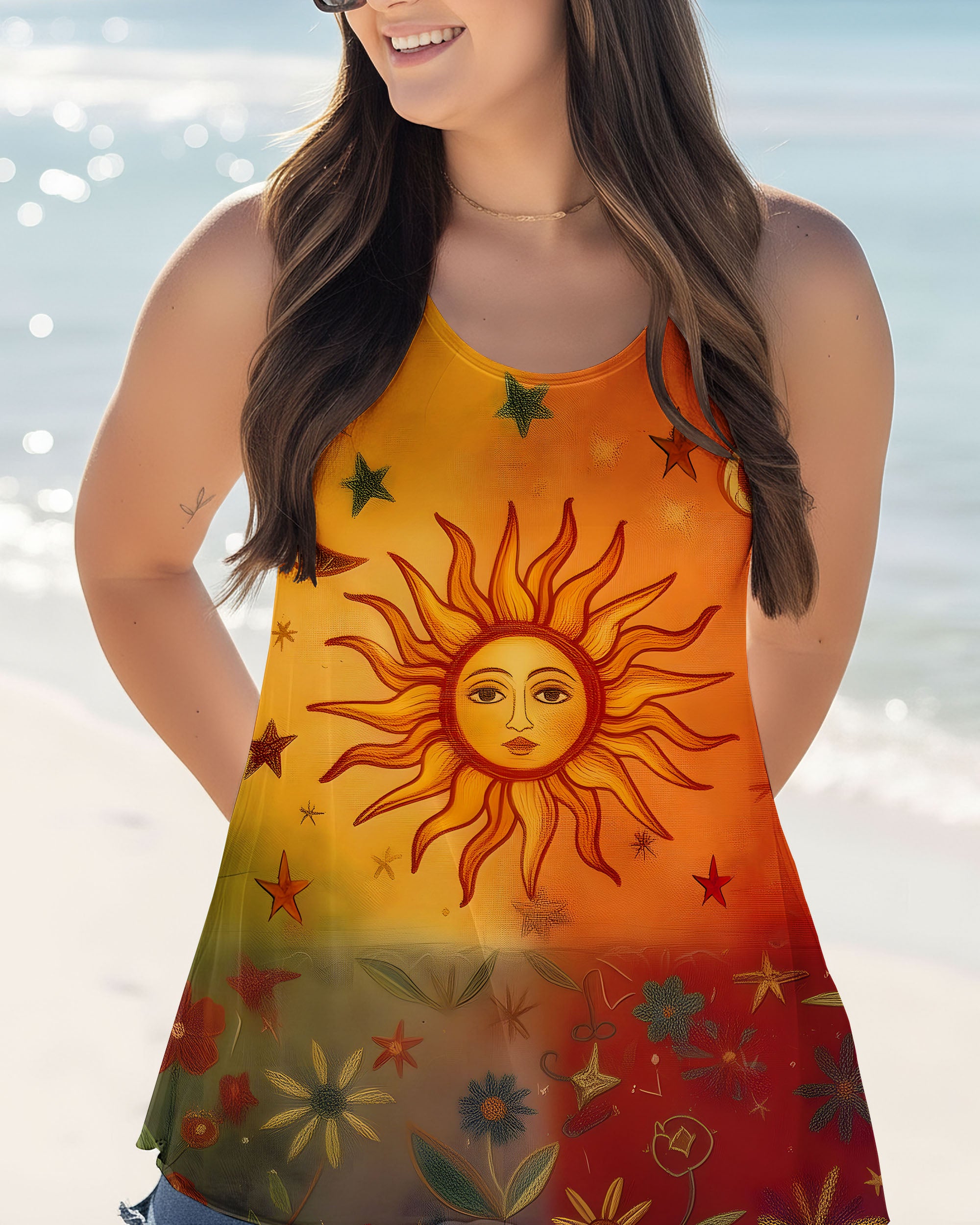 BOHO SUN AND MOON GARDEN ALL OVER PRINT - TLTW0212253