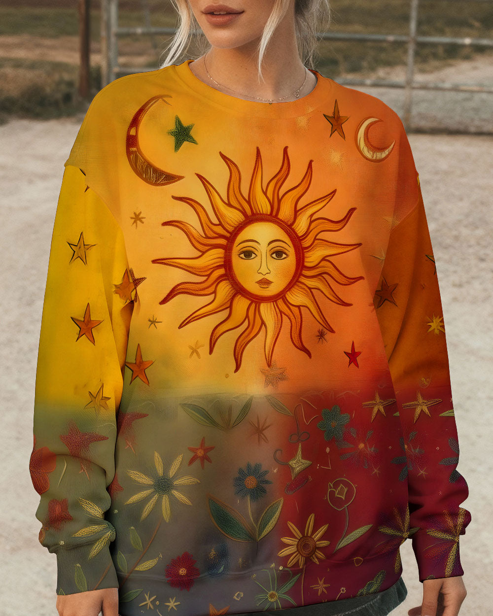 BOHO SUN AND MOON GARDEN ALL OVER PRINT - TLTW0212253