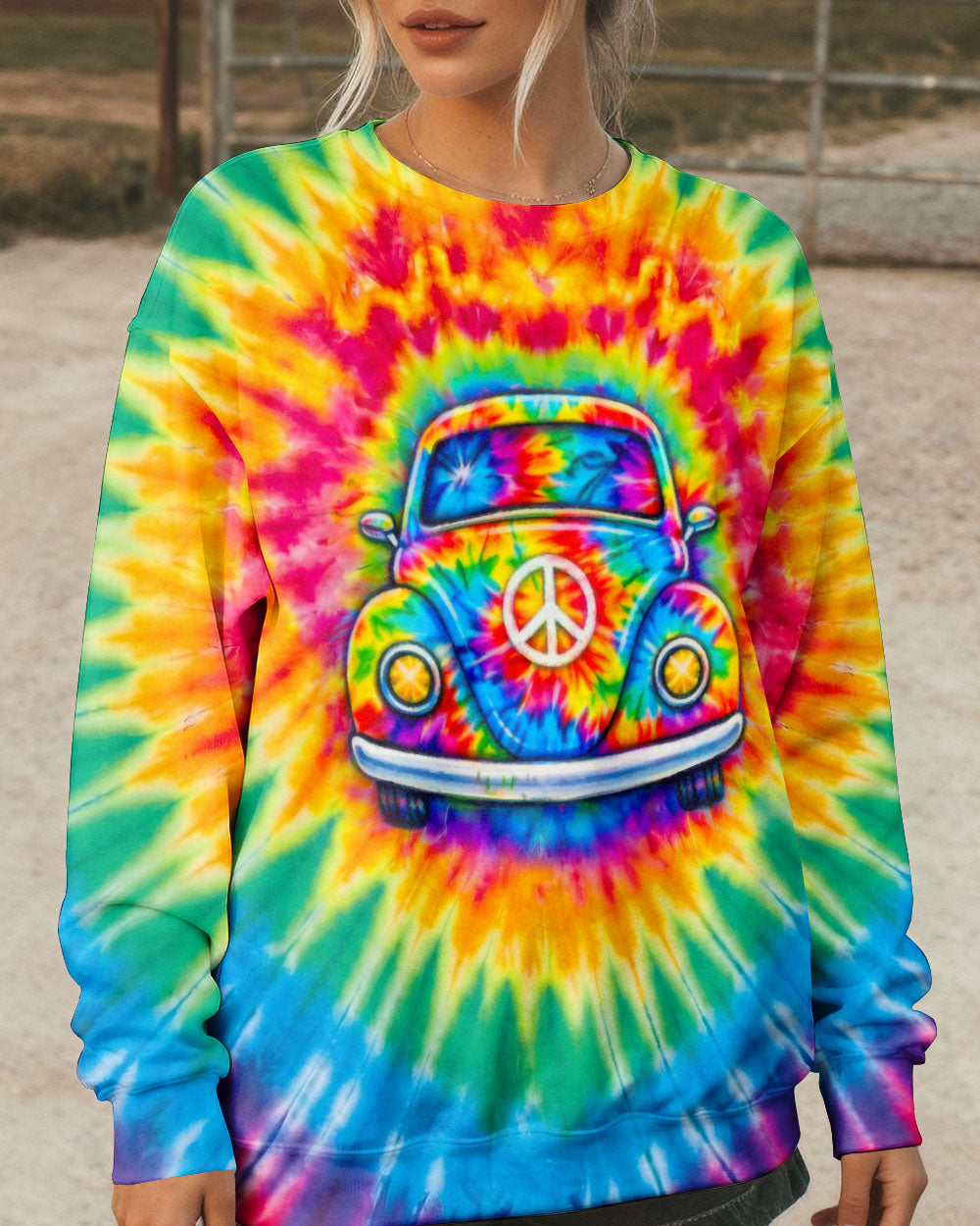 RUNNING AGAINST THE WIND CAR  SWIRL ALL OVER PRINT - TLTW0302263
