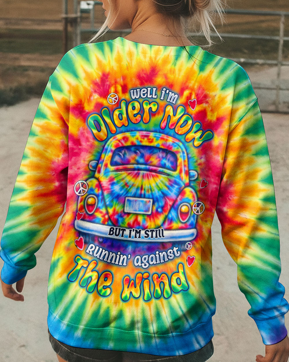 RUNNING AGAINST THE WIND CAR  SWIRL ALL OVER PRINT - TLTW0302263