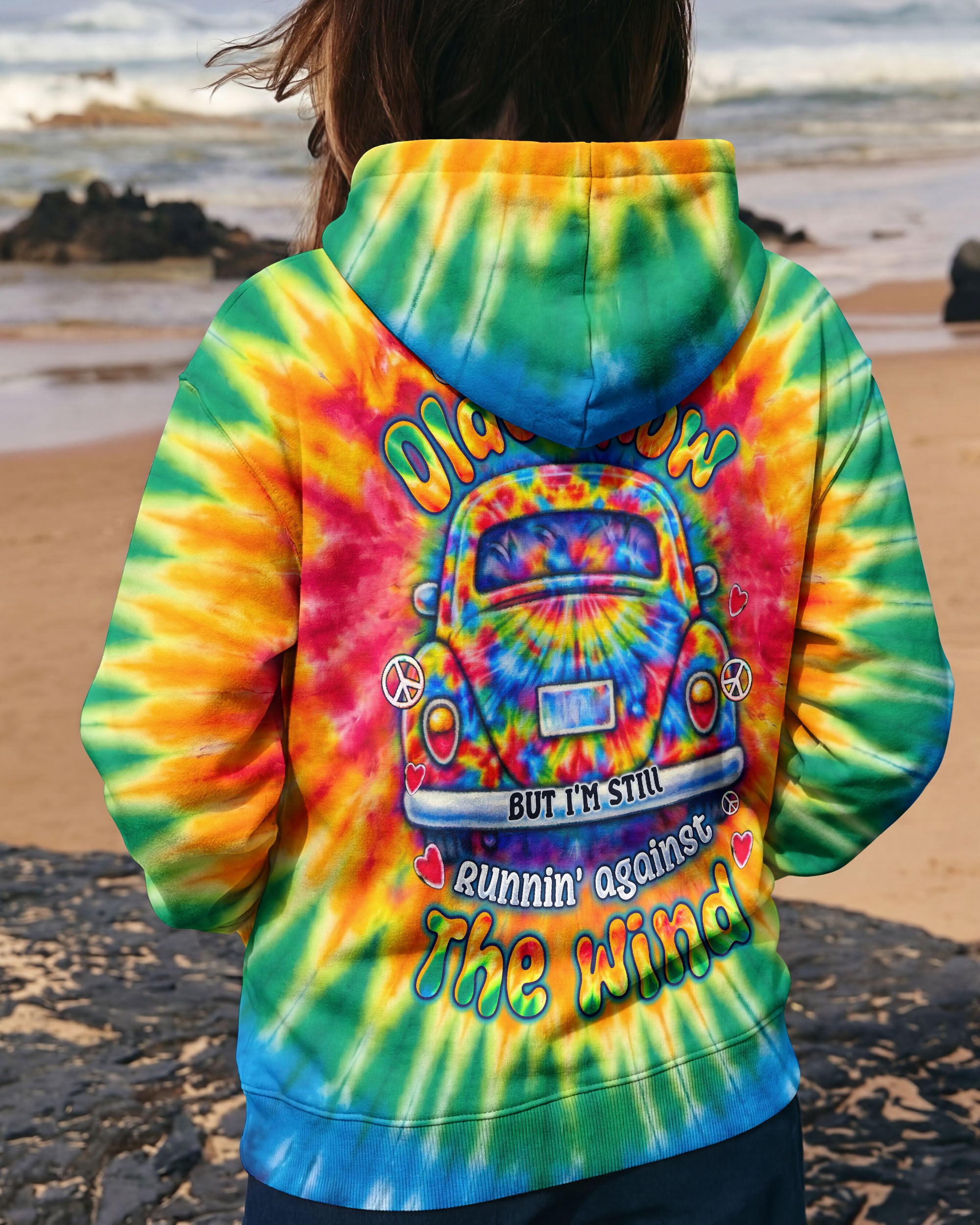 RUNNING AGAINST THE WIND CAR  SWIRL ALL OVER PRINT - TLTW0302263