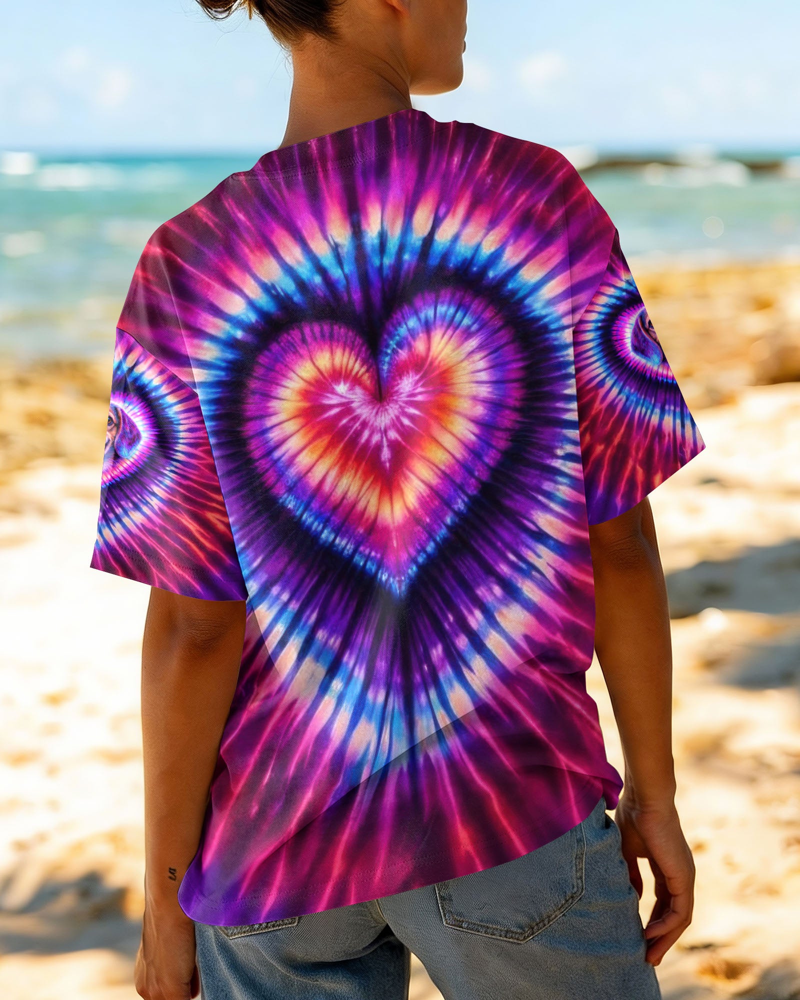 BEAGLE  DOG HEART SWIRL ALL OVER PRINT - TLTW0303262