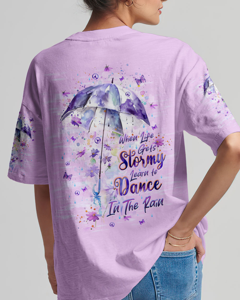 DANCE IN THE RAIN UMBRELLA ALL OVER PRINT - TLTW0306245