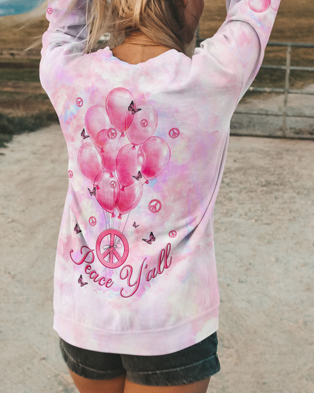 PEACE Y'ALL BALLOON ALL OVER PRINT - TLTW0307232