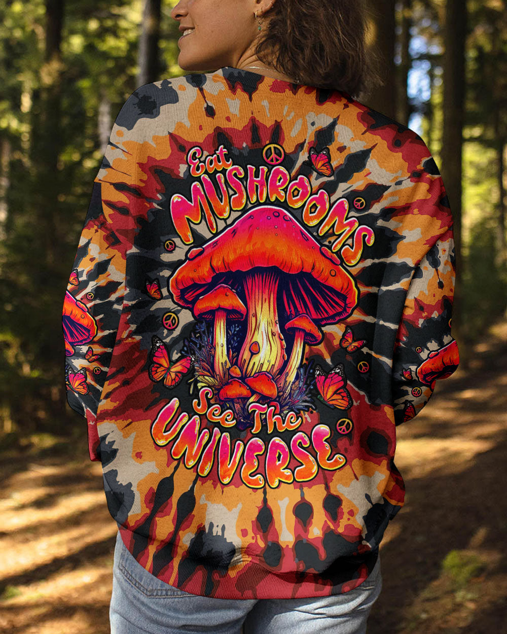 EAT MUSHROOMS SEE THE UNIVERSE TIE DYE ALL OVER PRINT - TLTW0310252