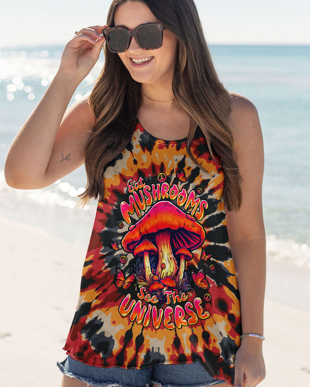 EAT MUSHROOMS SEE THE UNIVERSE TIE DYE ALL OVER PRINT - TLTW0310252