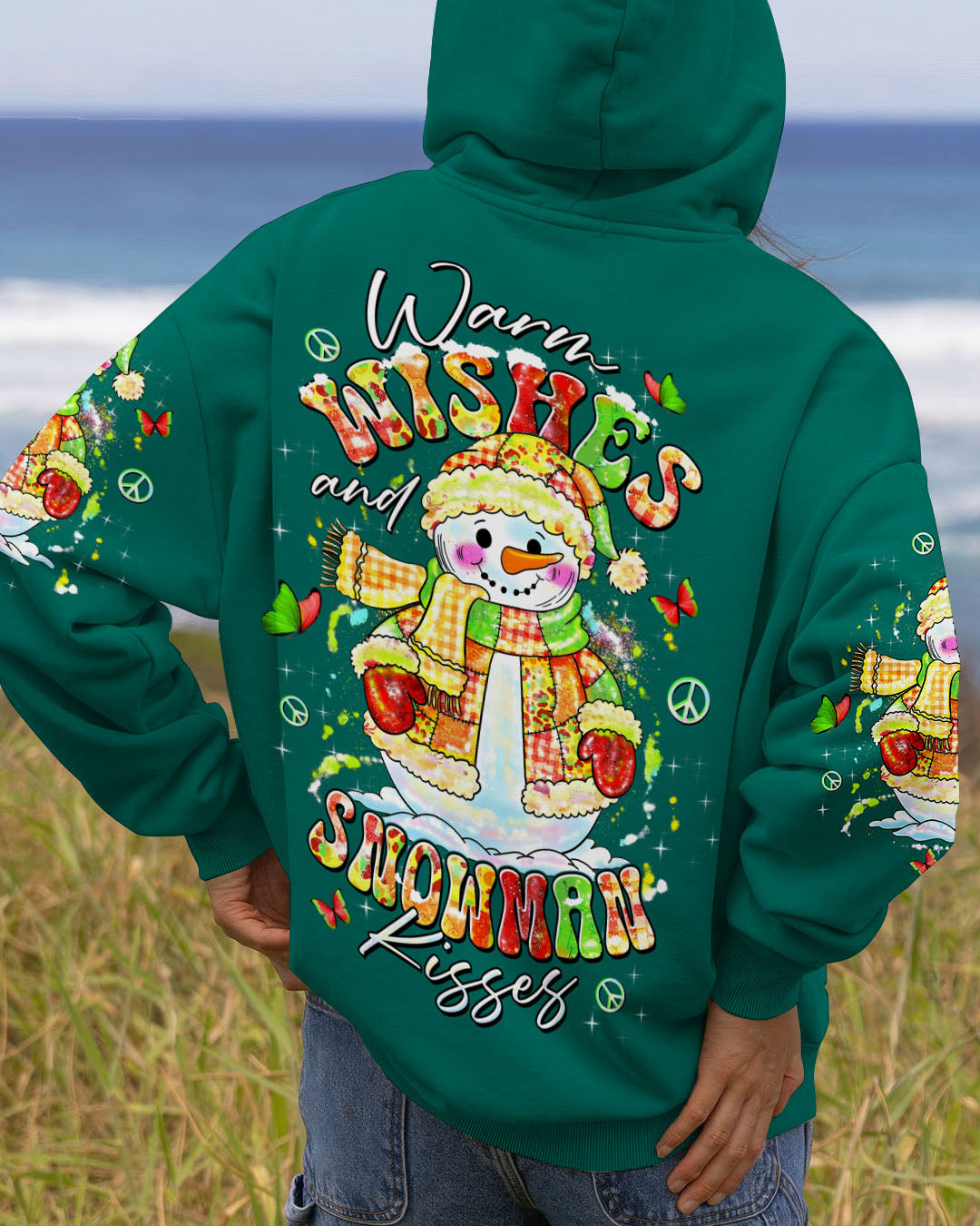 WARM WISHES AND SNOWMAN KISSES CHRISTMAS ALL OVER PRINT - TLTW0311253