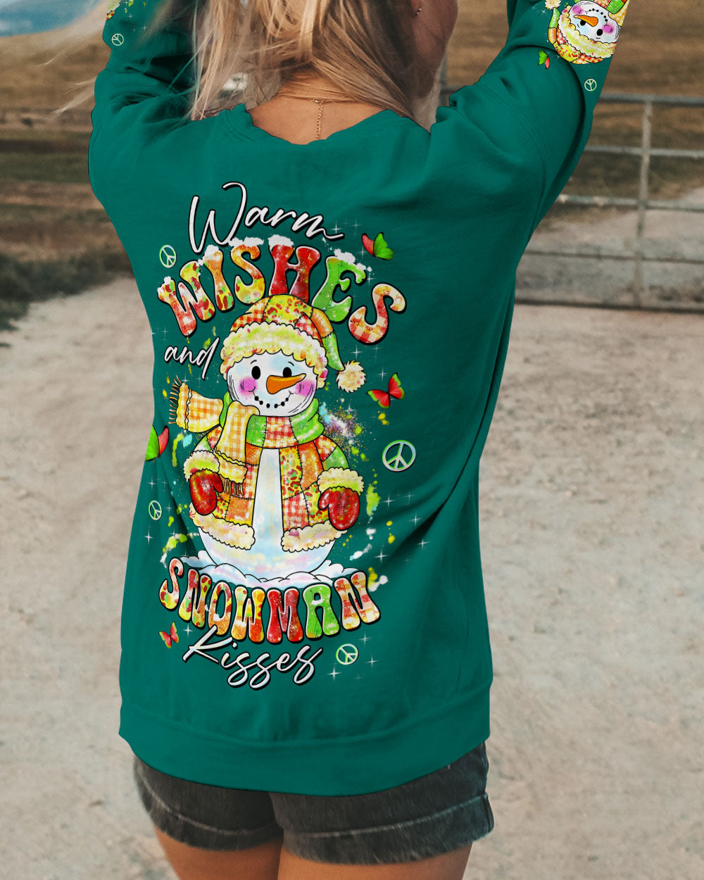 WARM WISHES AND SNOWMAN KISSES CHRISTMAS ALL OVER PRINT - TLTW0311253