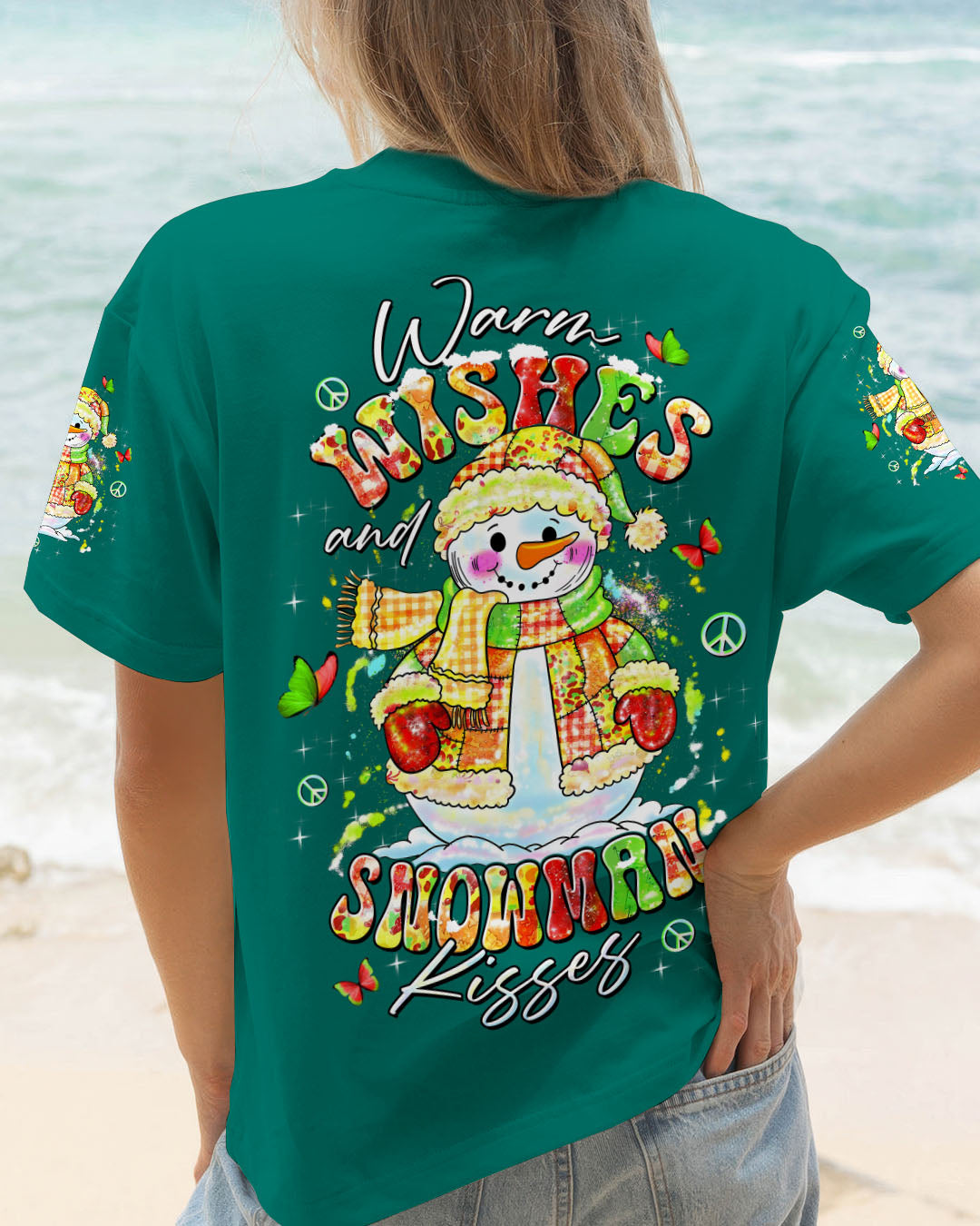WARM WISHES AND SNOWMAN KISSES CHRISTMAS ALL OVER PRINT - TLTW0311253