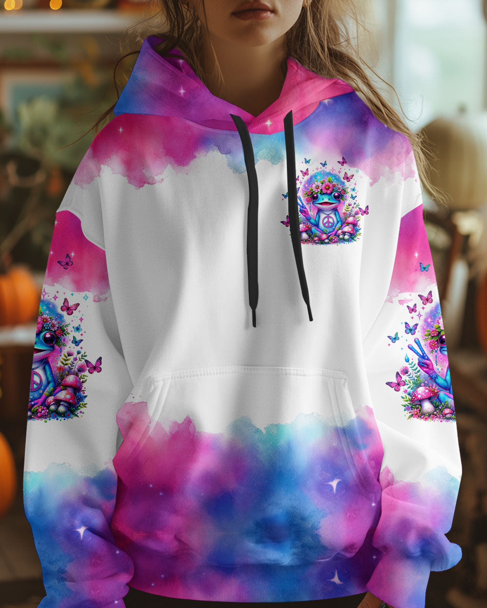 BE YOU THE WORLD WILL ADJUST FROG TIE DYE  ALL OVER PRINT  - TLTW0401245