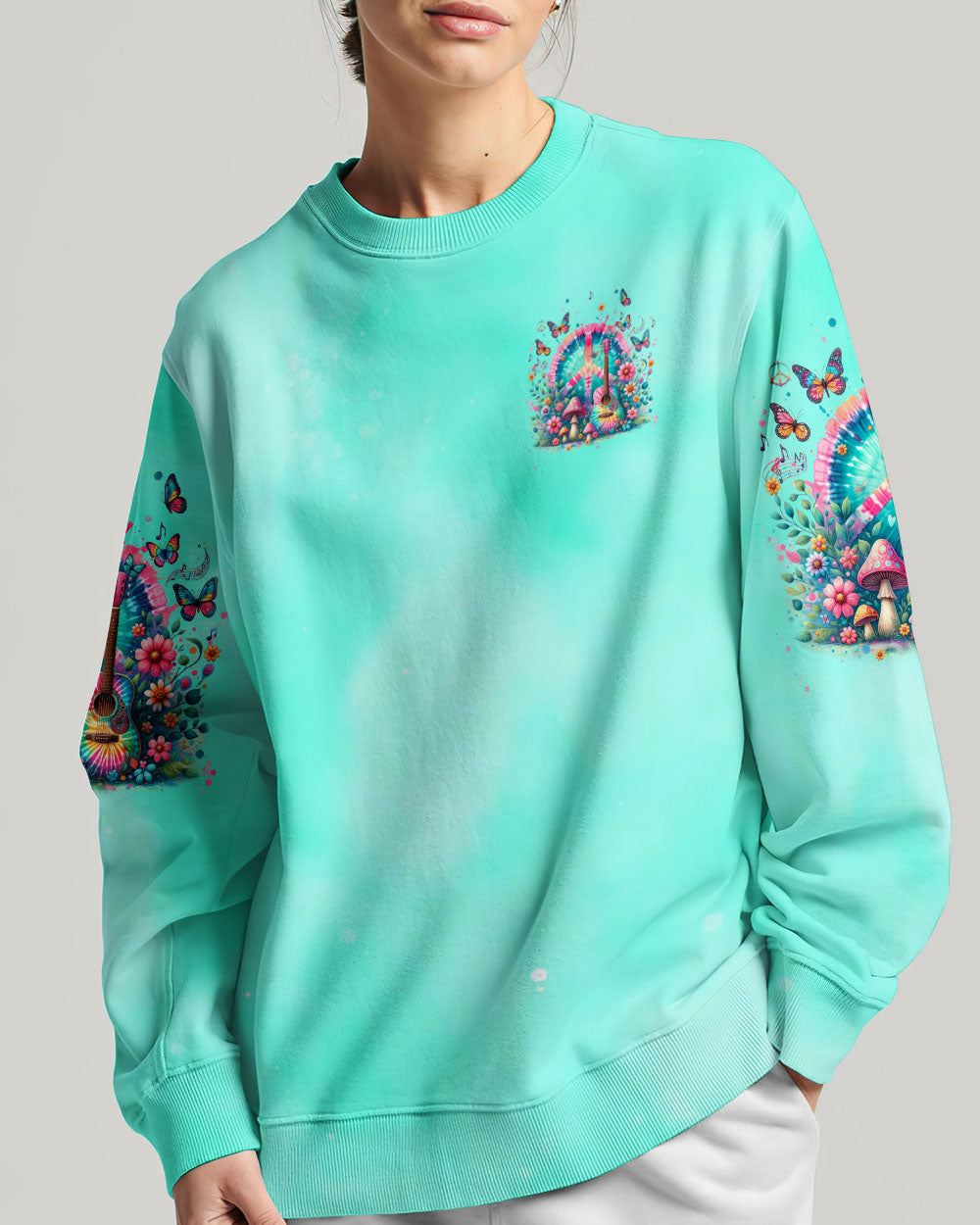 PEACE LOVE ROCK'N ROLL ALL OVER PRINT - TLTW0406244