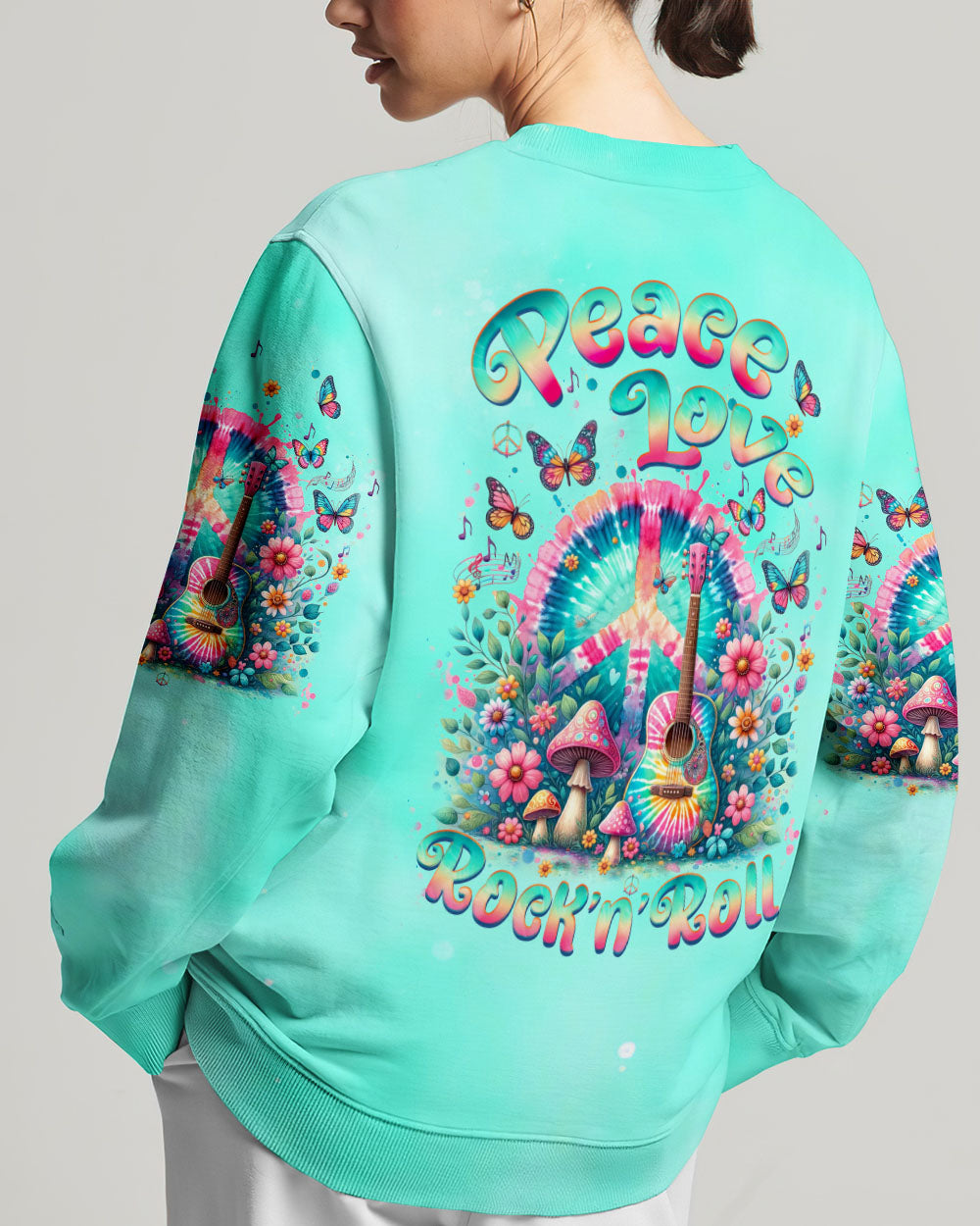 PEACE LOVE ROCK'N ROLL ALL OVER PRINT - TLTW0406244