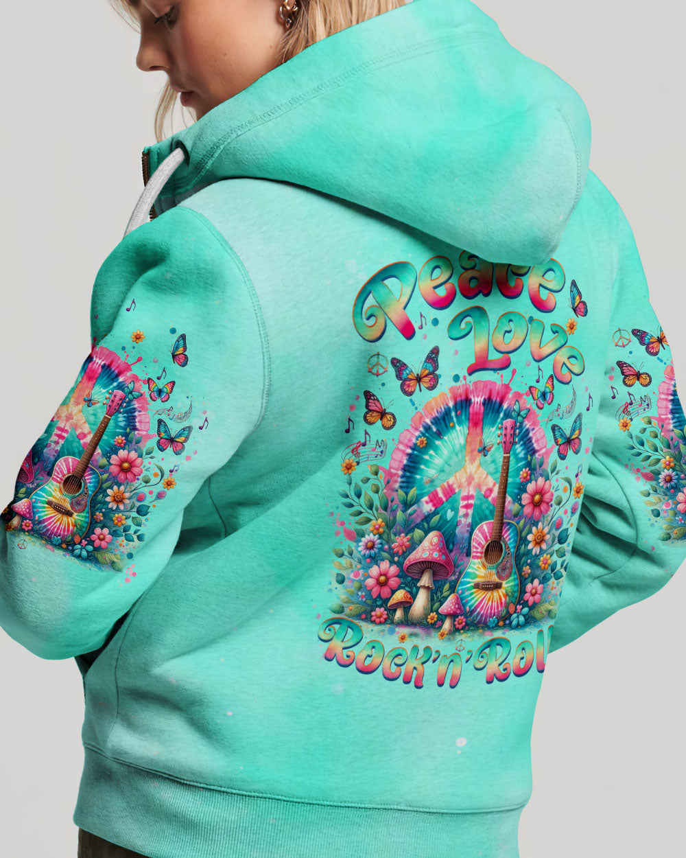 PEACE LOVE ROCK'N ROLL ALL OVER PRINT - TLTW0406244