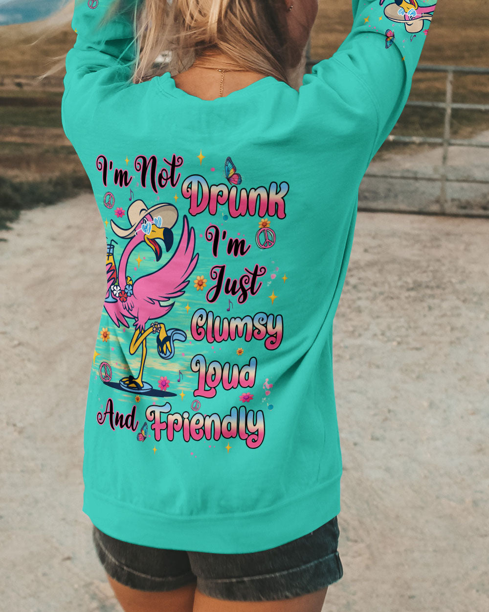 I'M NOT DRUNK FLAMINGO ALL OVER PRINT - TLTW0406247