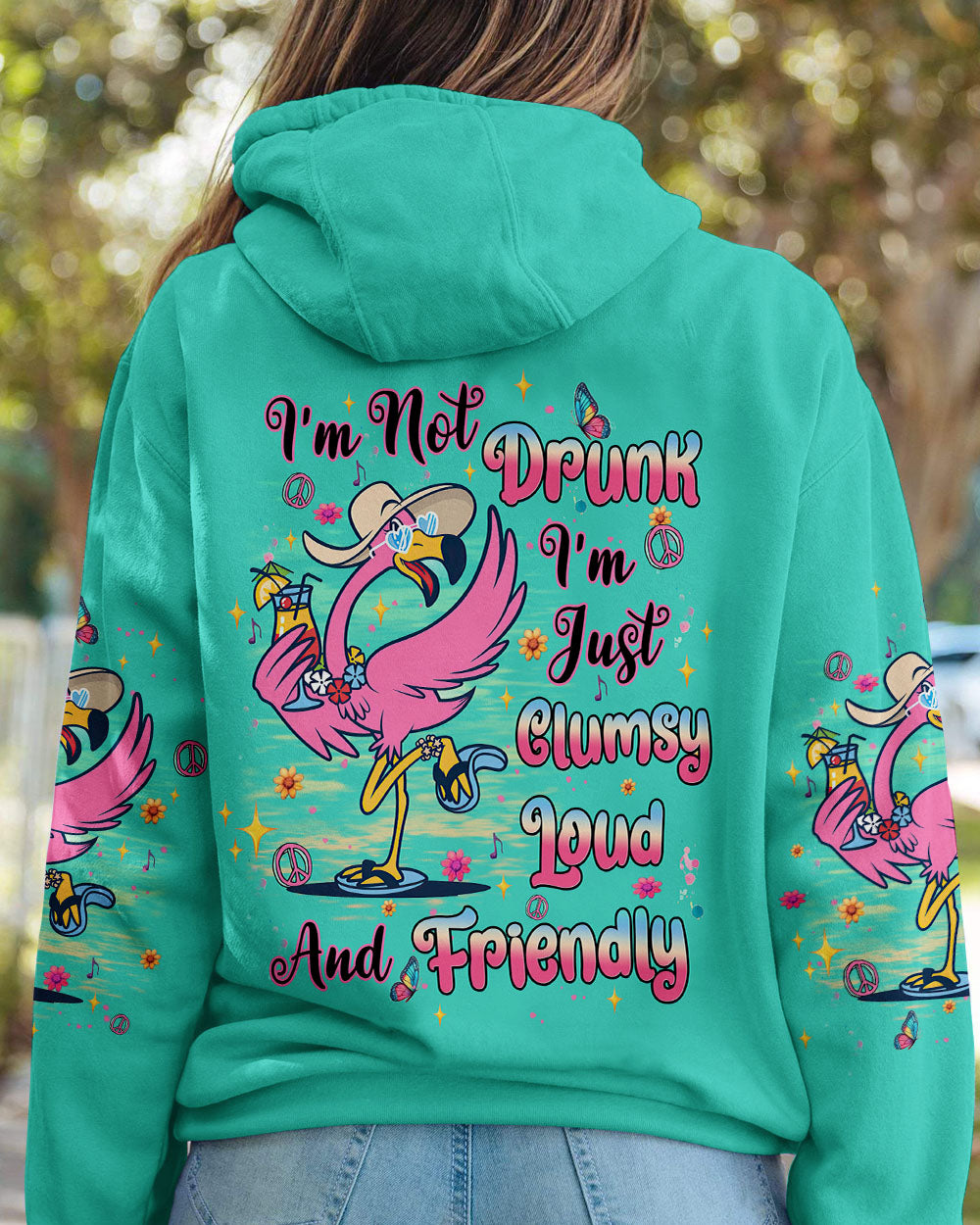 I'M NOT DRUNK FLAMINGO ALL OVER PRINT - TLTW0406247