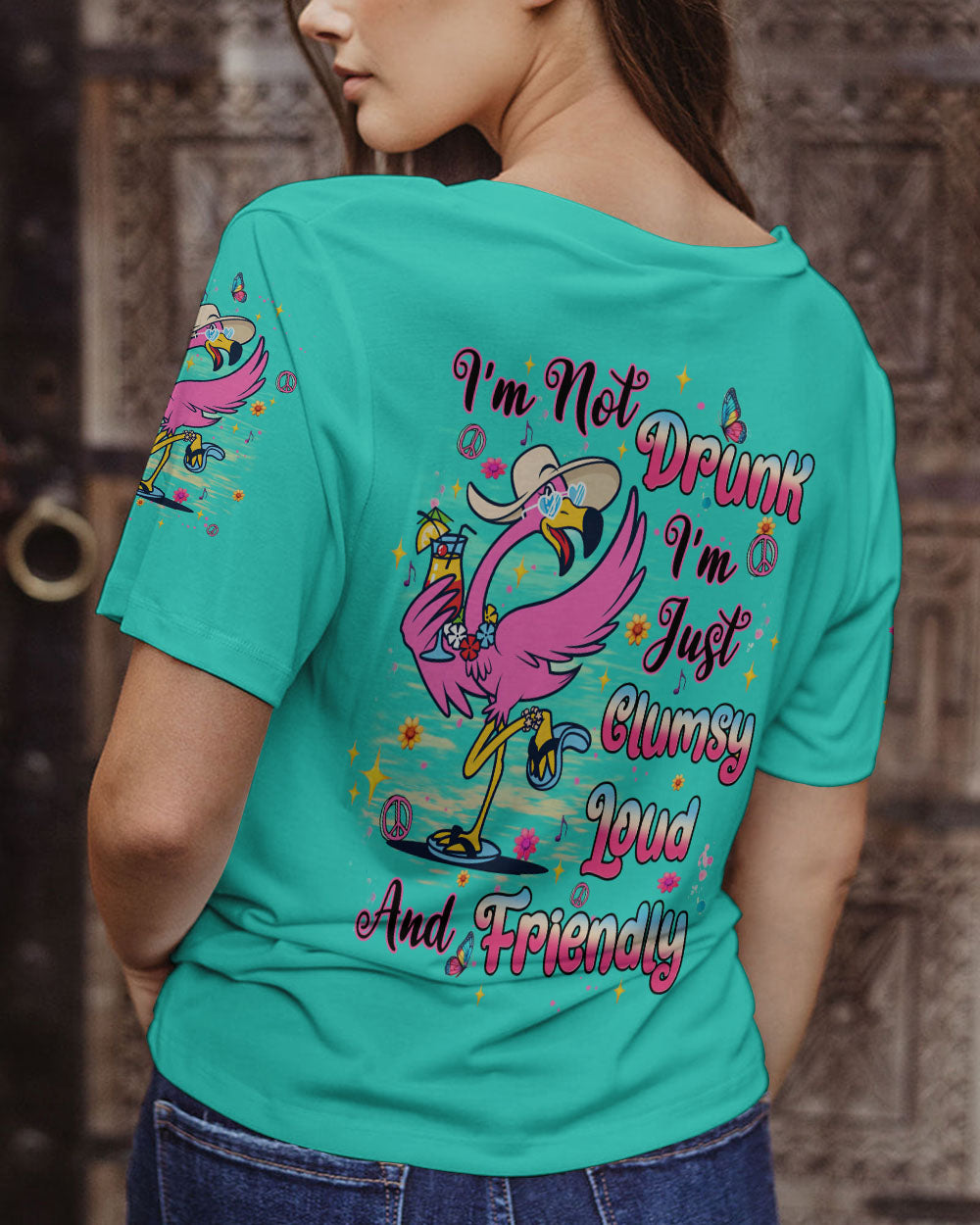 I'M NOT DRUNK FLAMINGO ALL OVER PRINT - TLTW0406247