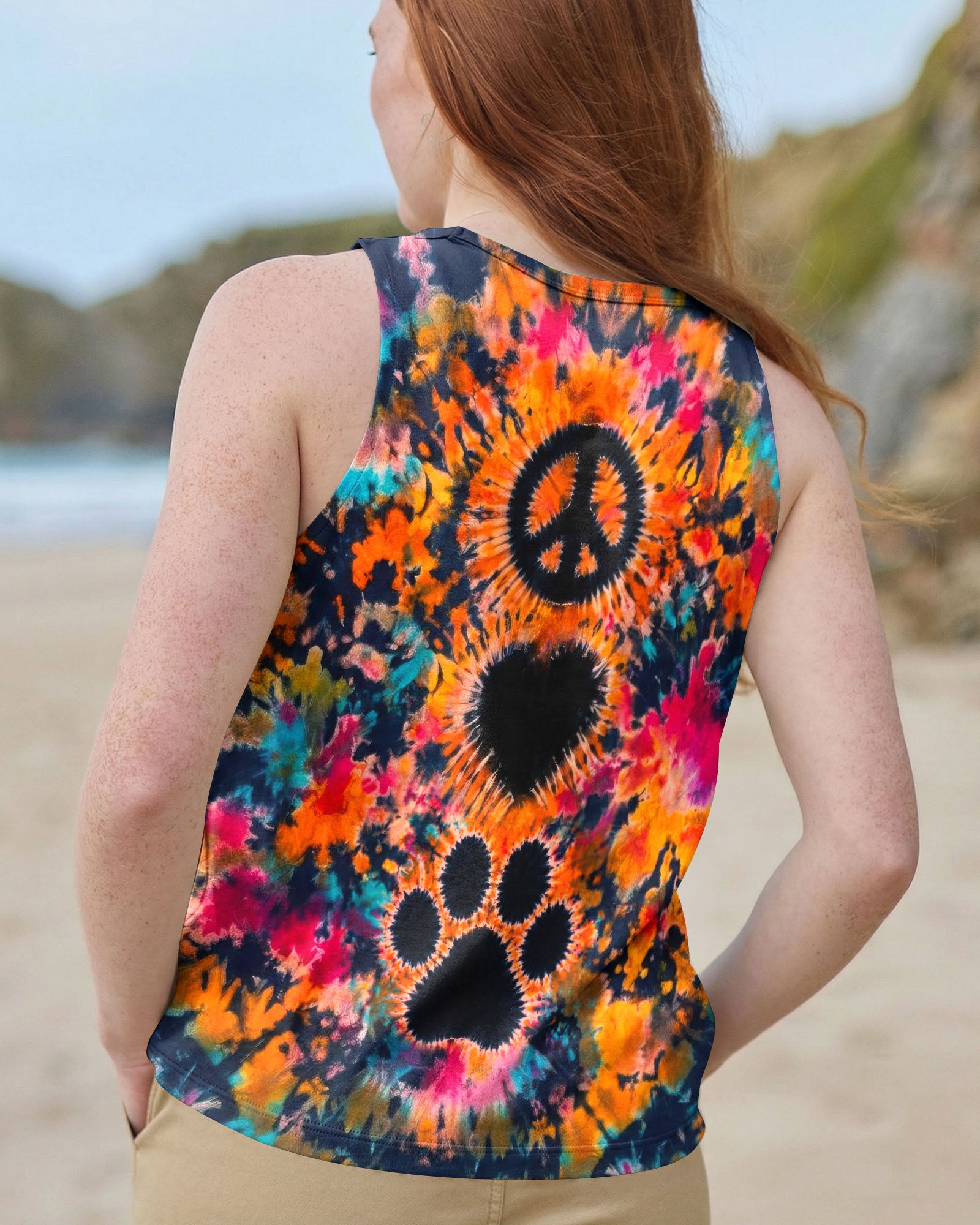 PEACE LOVE PAW PRINT ALL OVER PRINT - TLTW0406261