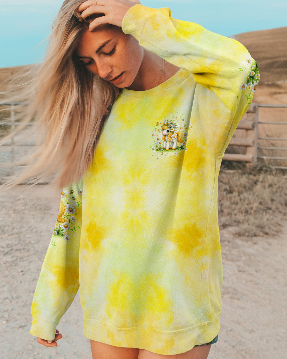 BE YOU THE WORLD WILL ADJUST UNICORN ALL OVER PRINT - TLTW0407254