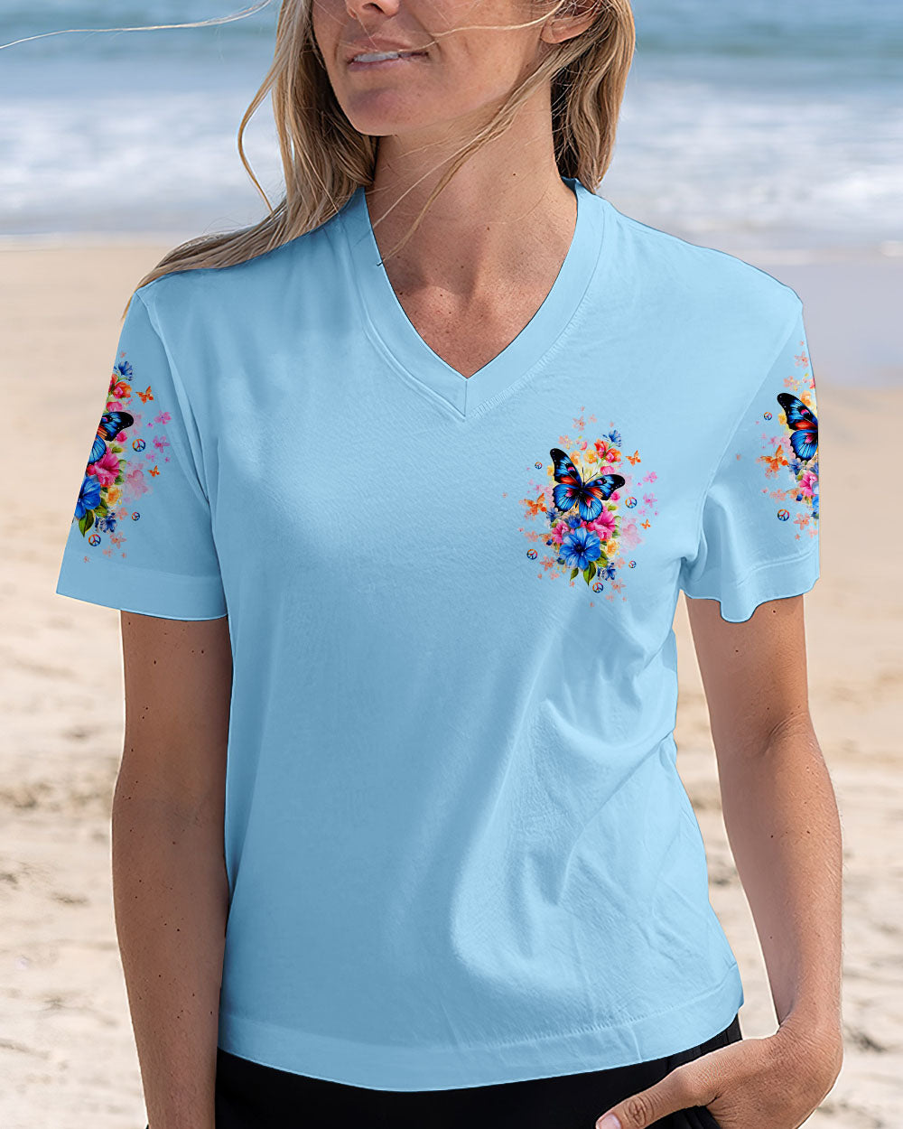 JUST BREATHE BUTTERFLY ALL OVER PRINT  - TLTW0410243