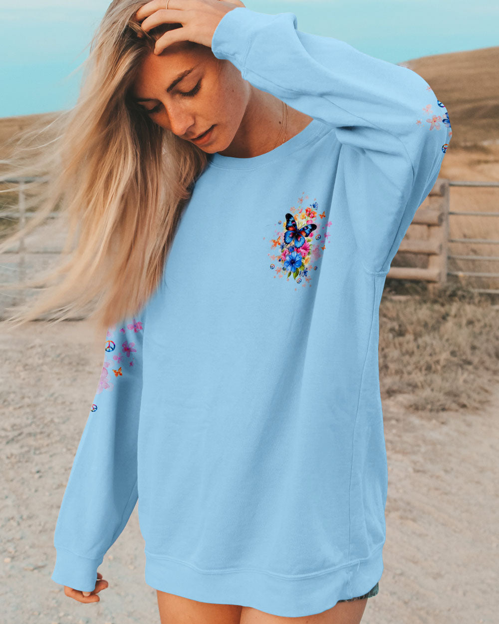 JUST BREATHE BUTTERFLY ALL OVER PRINT  - TLTW0410243