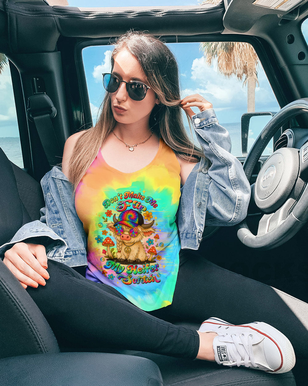 HEIFER SWITCH COW TIE DYE  ALL OVER PRINT - TLTW0411252