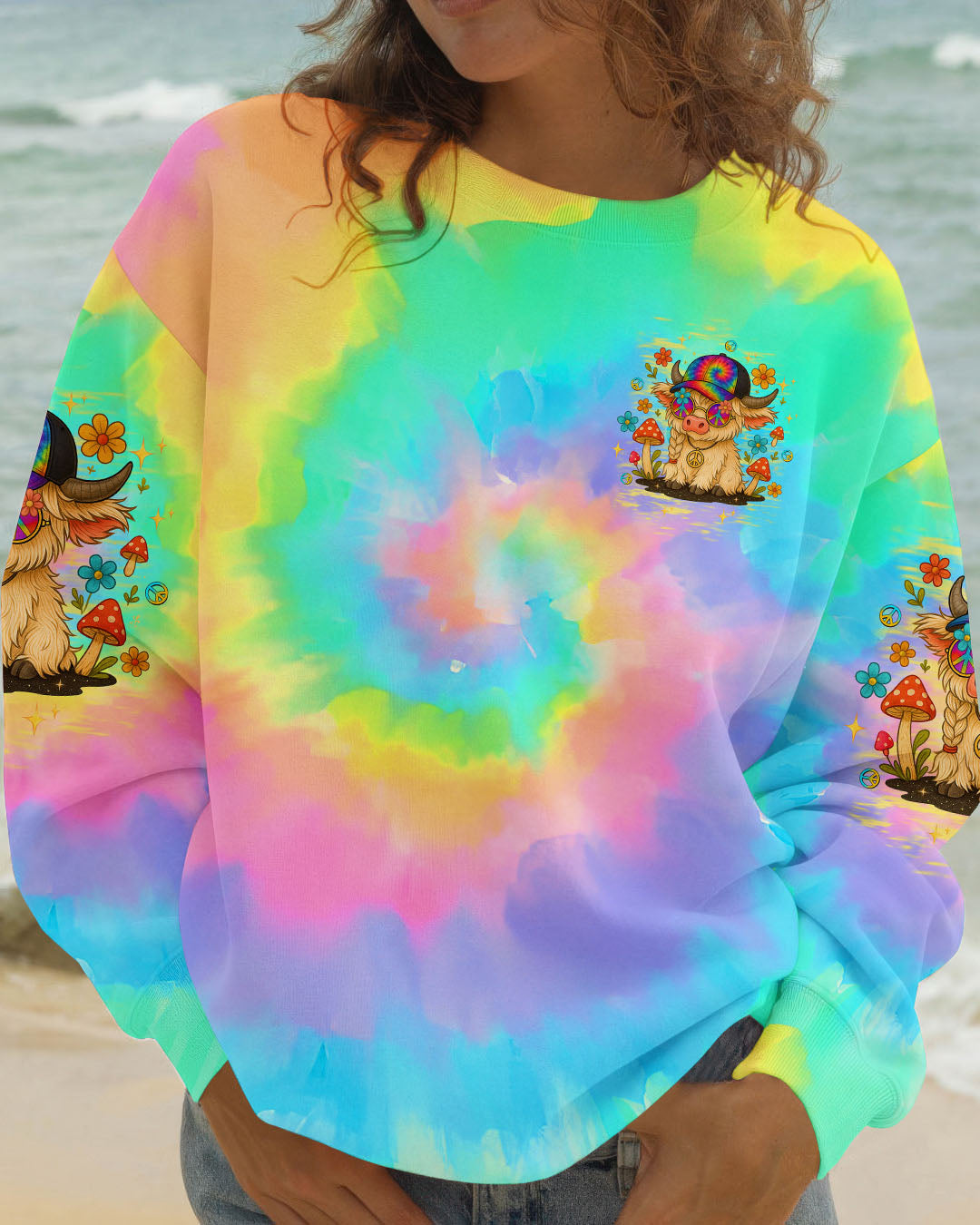HEIFER SWITCH COW TIE DYE  ALL OVER PRINT - TLTW0411252