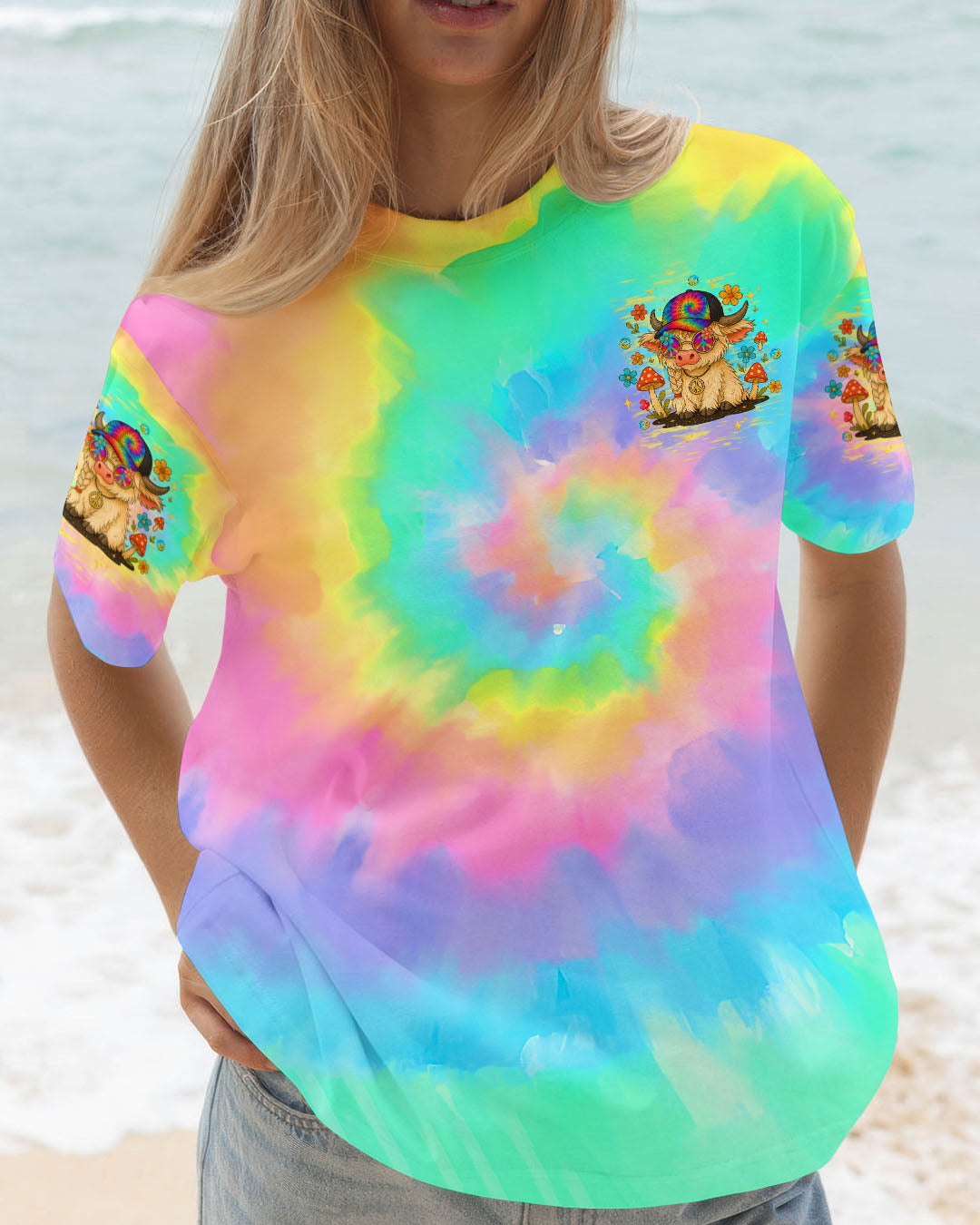 HEIFER SWITCH COW TIE DYE  ALL OVER PRINT - TLTW0411252