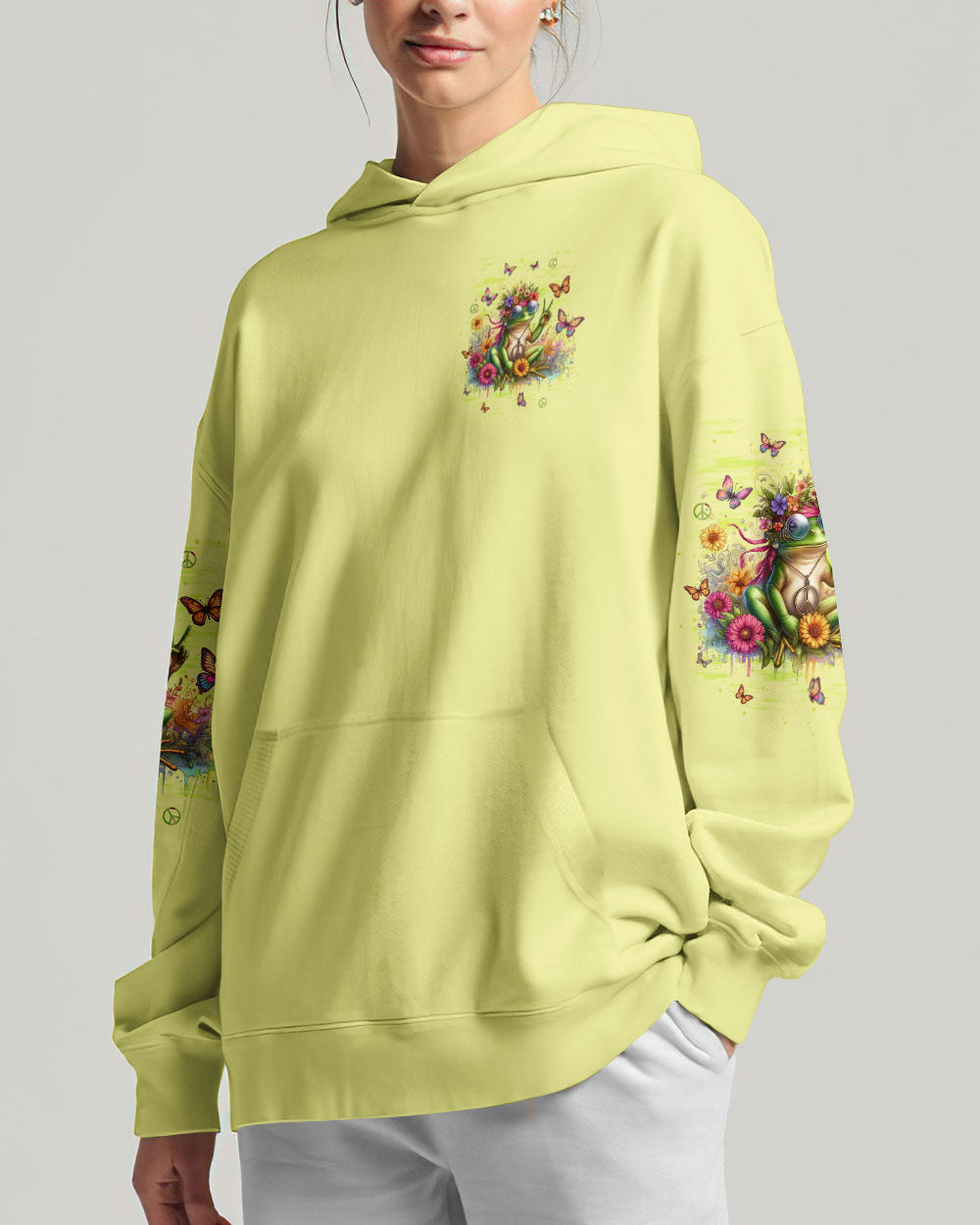 RUNNING AGAINST THE WIND FROG ALL OVER PRINT - TLTW0506244
