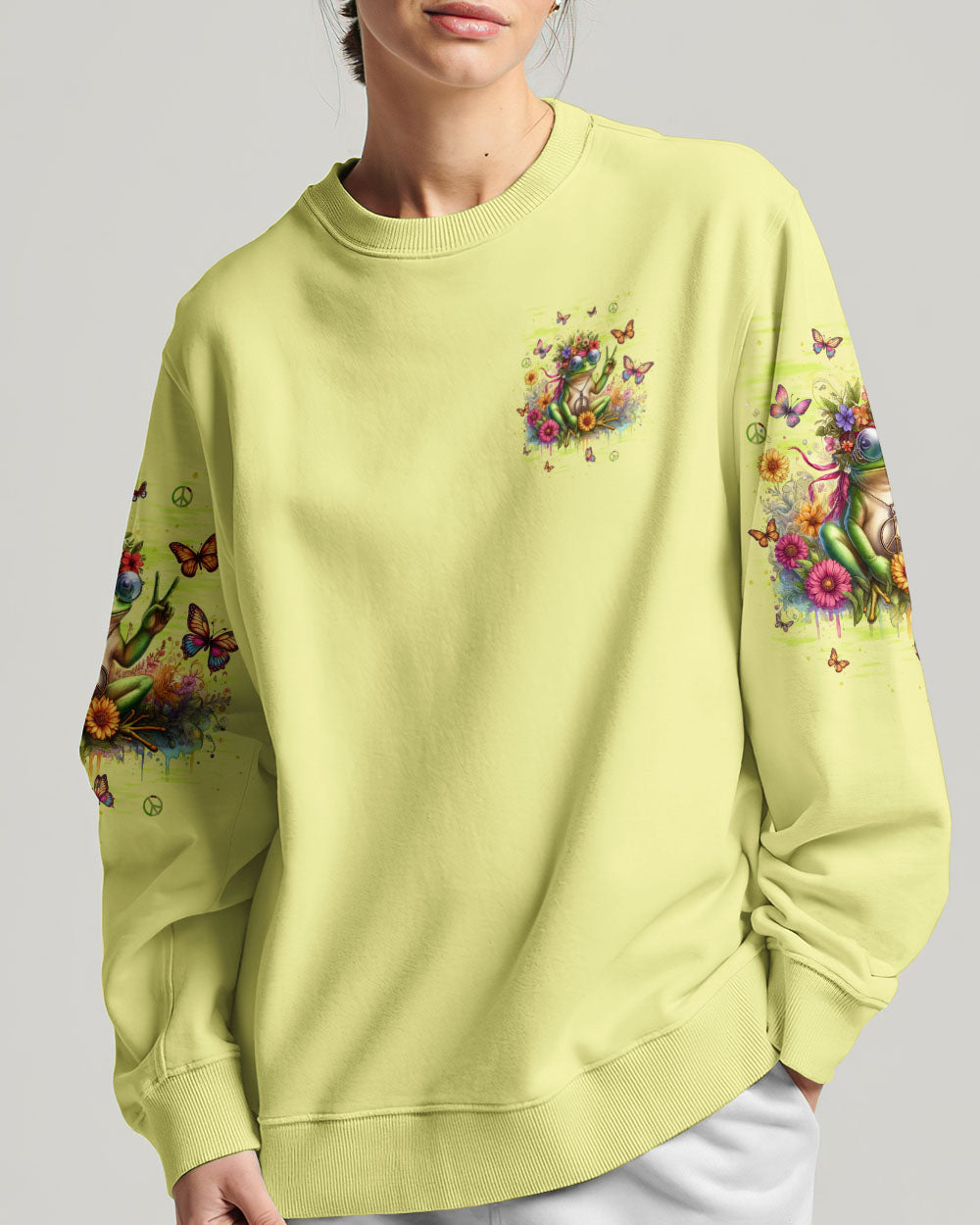 RUNNING AGAINST THE WIND FROG ALL OVER PRINT - TLTW0506244