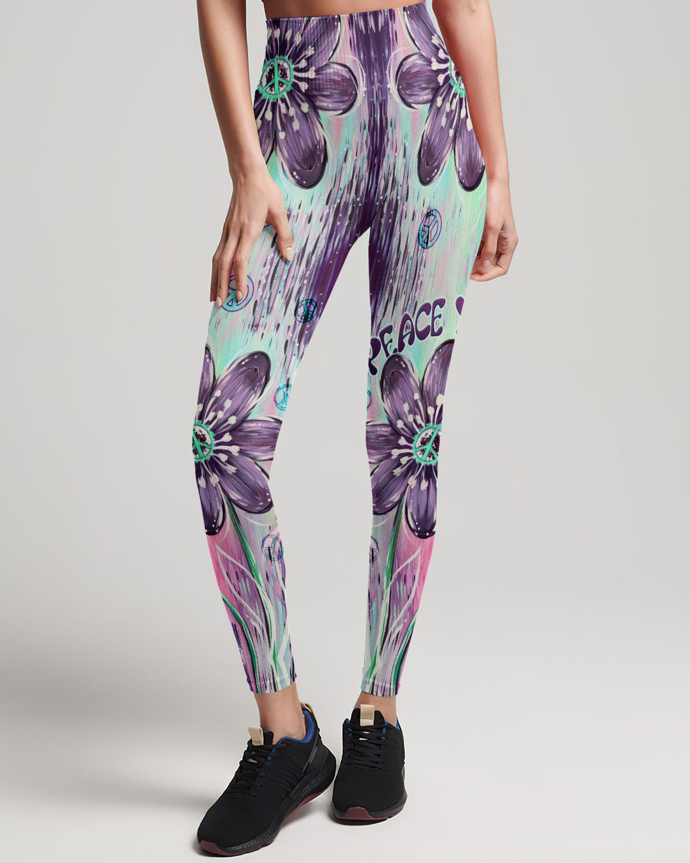 PEACE Y'ALL FLOWER ART ALL OVER PRINT - TLTW0507231